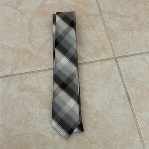 Haggar Black and Gray Checkered Men's Tie
